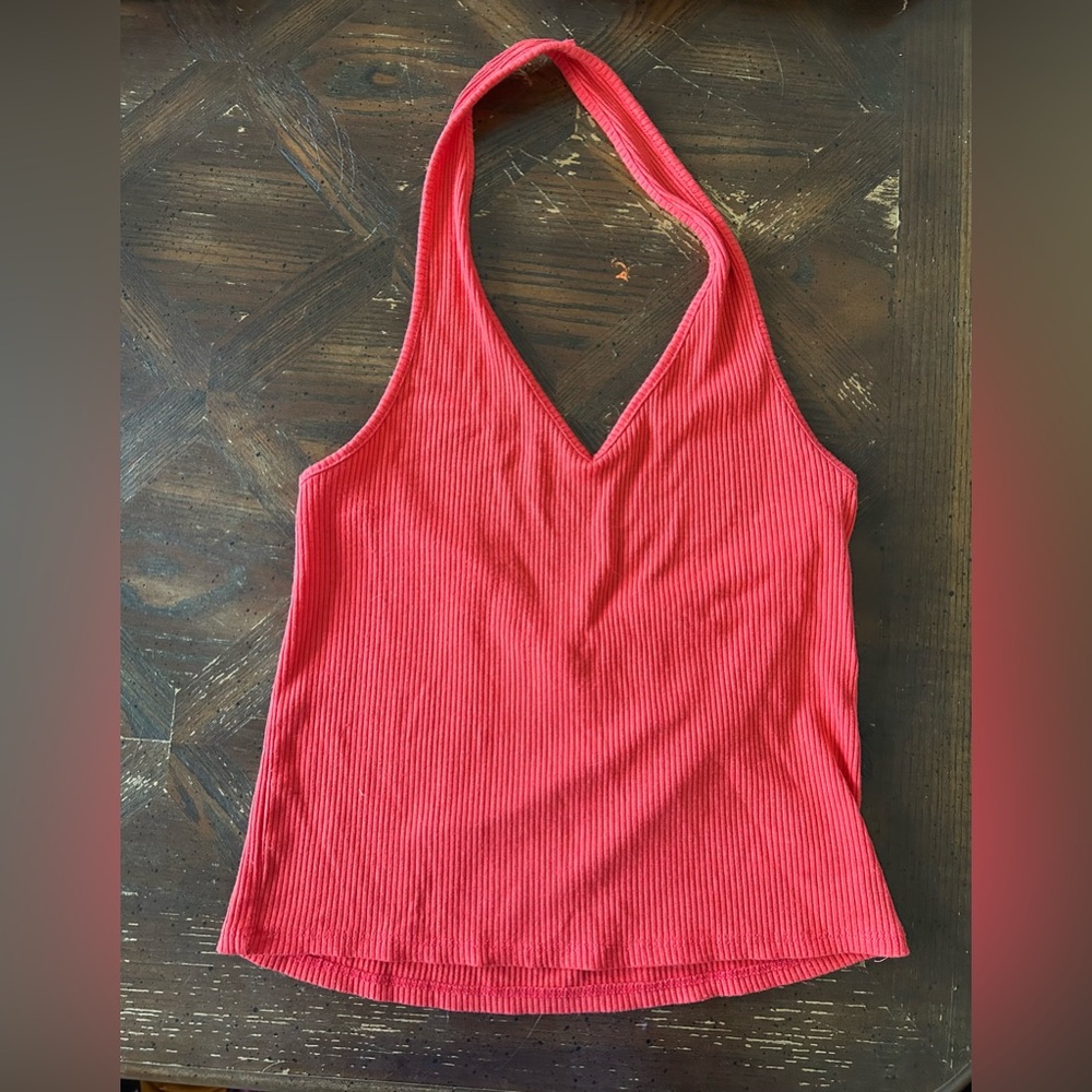 American Eagle Red Halter Top